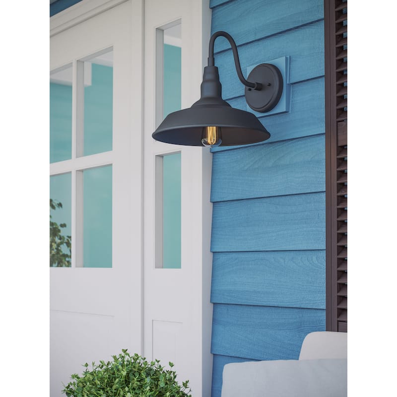 Kenroy Home Dale 1-Light Exterior Wall Sconce - Black - Large