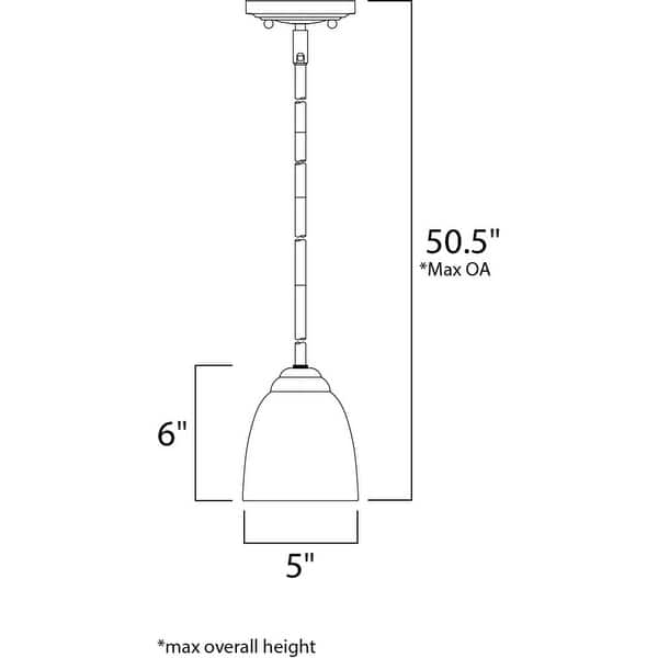 Maxim Stefan 5" Wide Mini Pendant