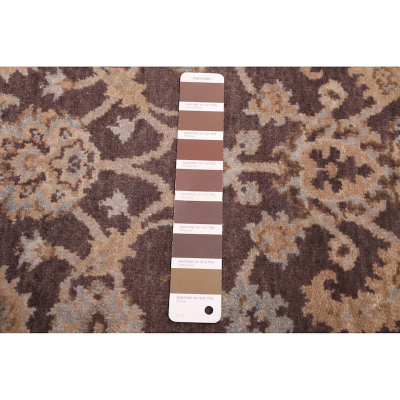 ECARPETGALLERY Hand-knotted Jamshidpour Dark Brown Wool Rug - 4'1 x 5'11