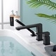 preview thumbnail 21 of 22, Luxier RTF17-T Deck Mounted Roman Tub Faucet with Hand Shower