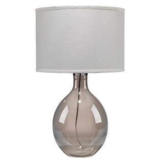 Alden Decor Kaia Blown-Glass Table Lamp, Grey