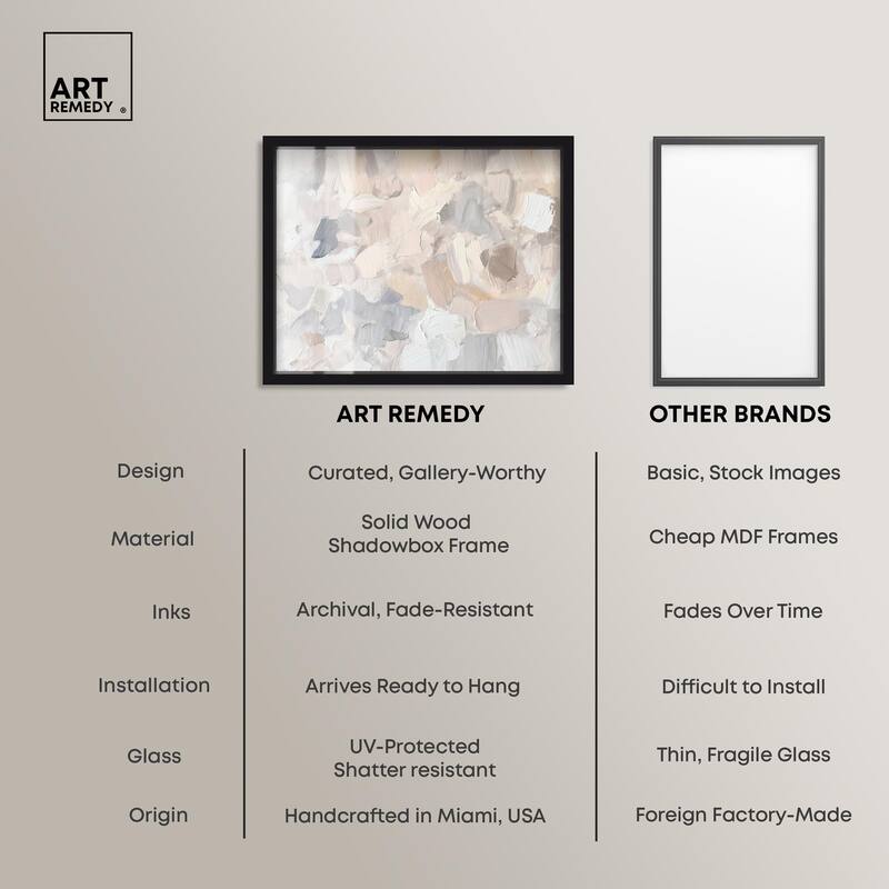 Soft Colors Fade I Shadowbox by Art Remedy
