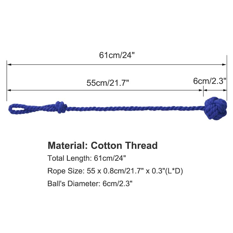 Curtain Tieback 24 Inch Holdback Decorative Rope Curtain Holder Blue - 1pcs