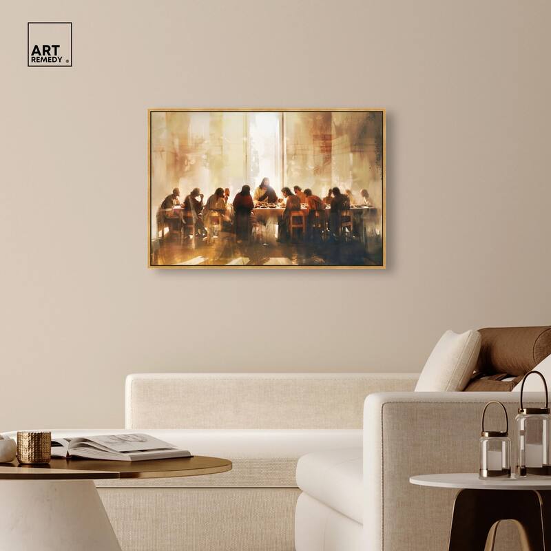 Supper in His Light Canvas by Art Remedy