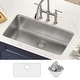 preview thumbnail 51 of 89, KRAUS Dex Stainless Steel Single Bowl Undermount Kitchen Bar Sink 32 7/8 in. x 18 7/8 in. x 9 in., sink KA1US33B