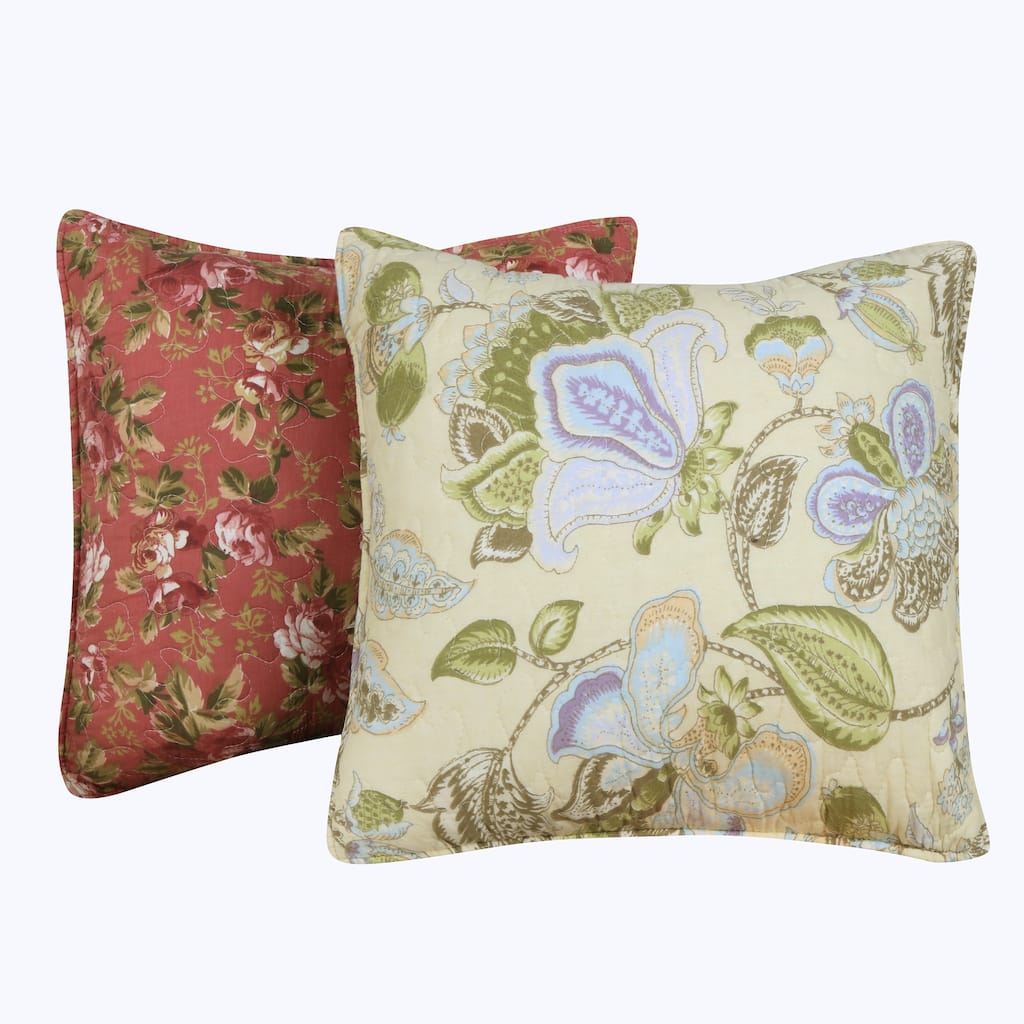 Greenland Home Fashions Blooming Prairie Pillow Set (Set of 2 Pillows)