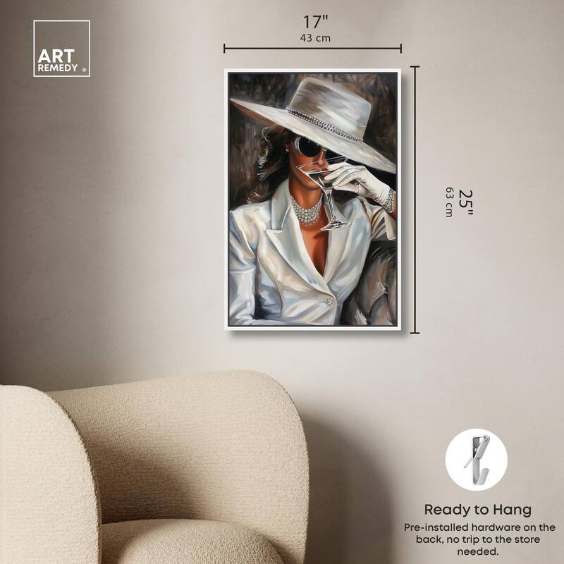 Time for a Martini Canvas by Art Remedy
