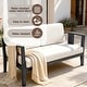 preview thumbnail 21 of 195, Outdoor Teak Solid Wood Patio Furniture Set Loveseat Armchair Table Collection