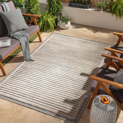 Livabliss Zia Global Striped Area Rug