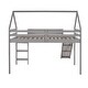 preview thumbnail 7 of 27, Kid-Friendly Design Twin Size Loft Bed with Ladder Kids Bed