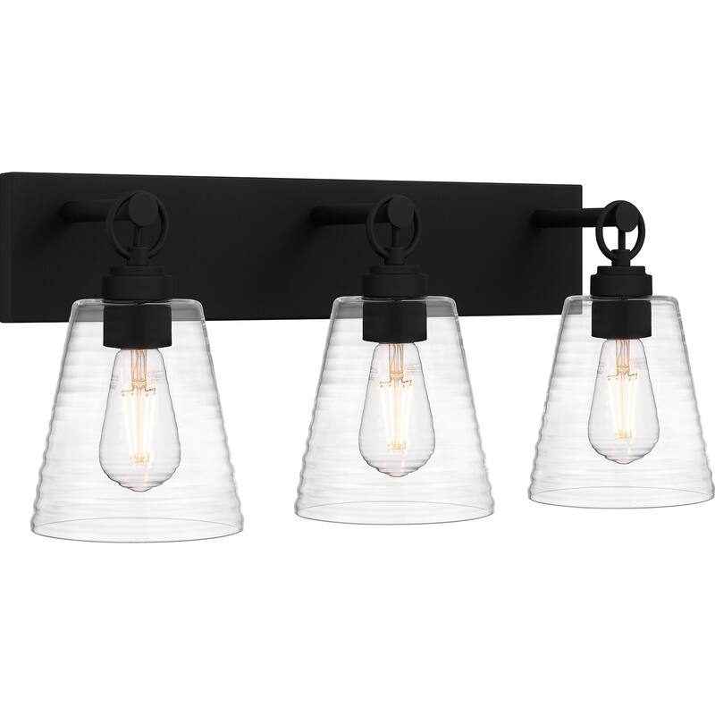 Dacosta 3-Light Earth Black Bath Light
