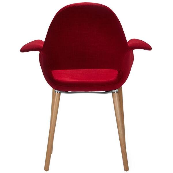 Shop 2xhome Fabric Modern Comfortable Dining Chairs With Arm Padded Seat Cushions For Kitchen Work Desk Natural Wooden Legs Bedroom Overstock 17433171