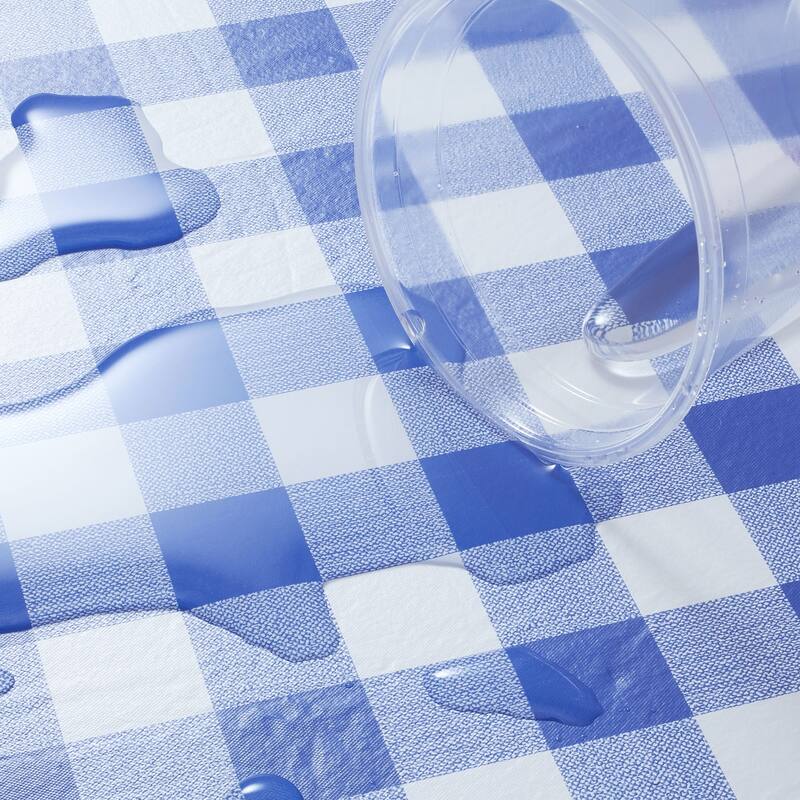 Fitted Vinyl Tablecloth with Flannel Backing Patterned