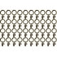 preview thumbnail 14 of 36, 40PCS Solid Metal Window Drapery Curtain Panel Ring with Eyelet, 1" Inner Diameter, Fits Up to 3/4" Rod Multicolor Antique Brass