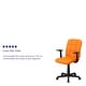 preview thumbnail 5 of 11, Mid-Back Quilted Vinyl Swivel Task Office Chair with Arms