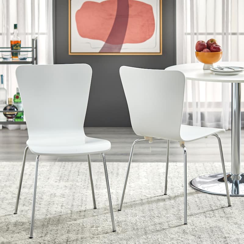 Porch & Den Erie Chairs (Set of 2) - White