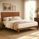 preview thumbnail 36 of 52, Eco-Chic Bamboo Platform Bed with Storage Space by Harper&Bright Designs Brown - Queen
