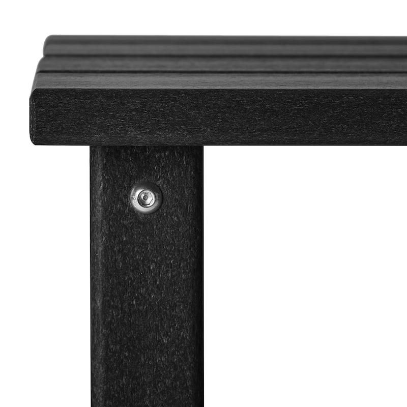 Polytrends Laguna Hdpe All Weather Outdoor Patio Square Side Table