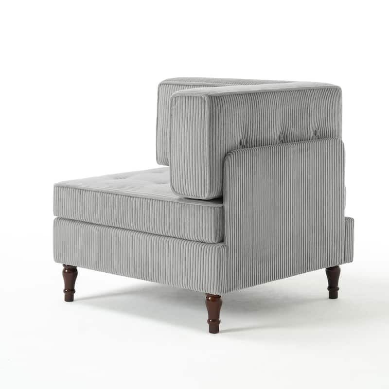 Madison Oversized Upholstered Corduroy Modular Sectional Sofa