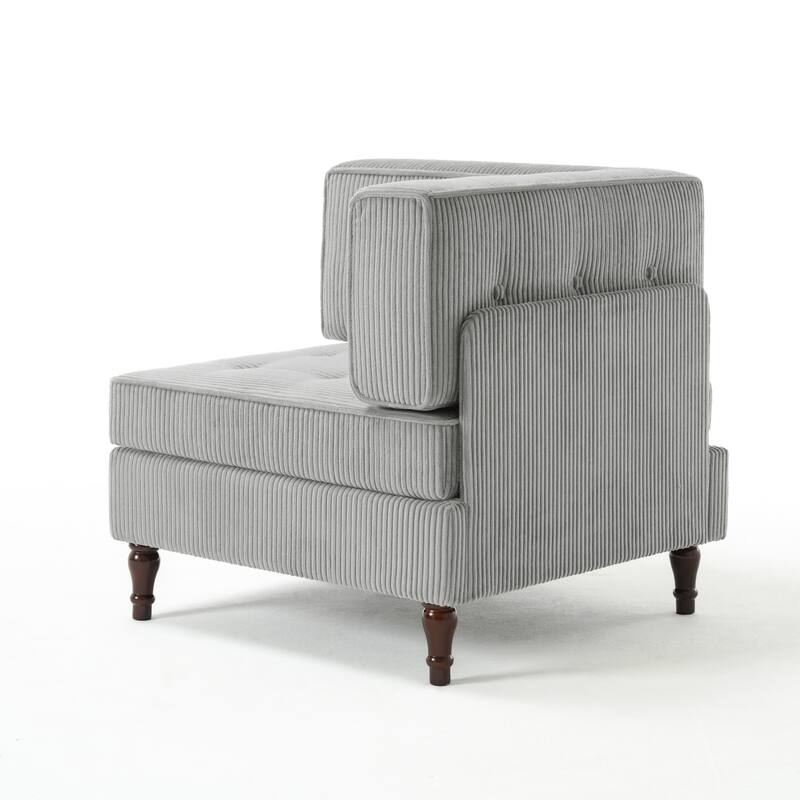 UIXE Corduroy Modular Corner Sofa Lounge Corner Arm Chair