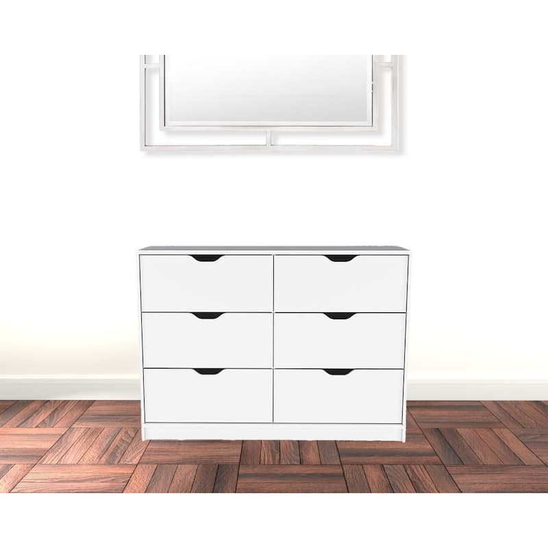 42 Inch Dresser with 4 Drawers for Bedroom Storage and Organization