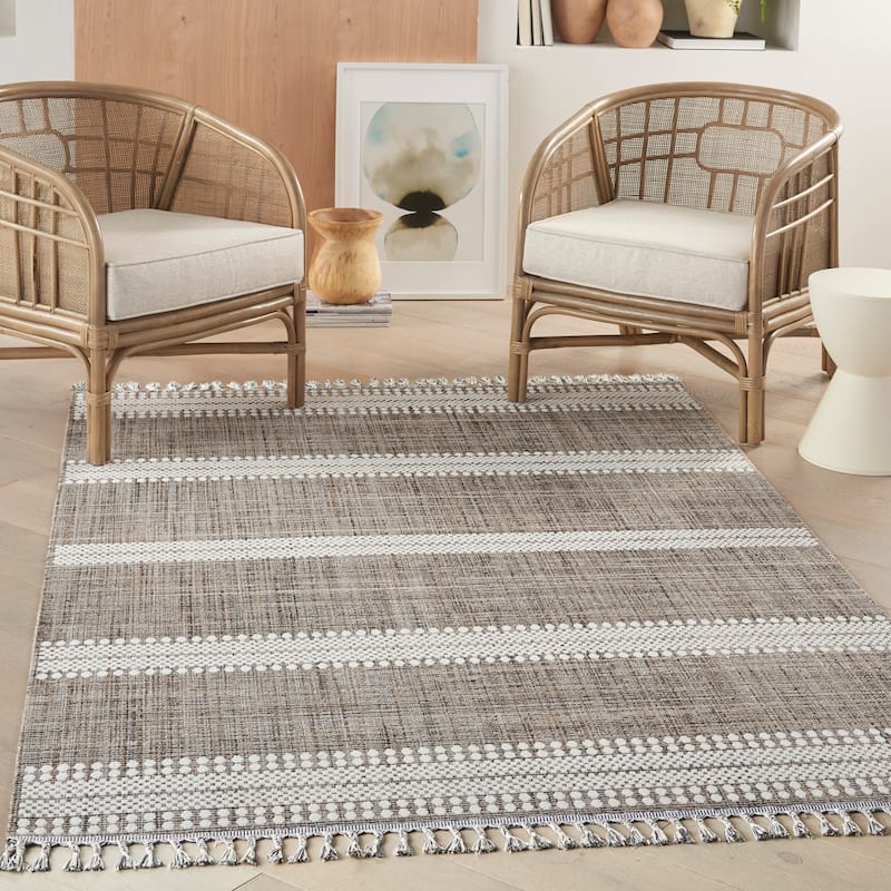 Nourison Asilah Scandinavian Boho Stripe Area Rug