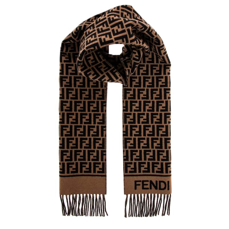 Fendi FF Scarf - Brown/Black