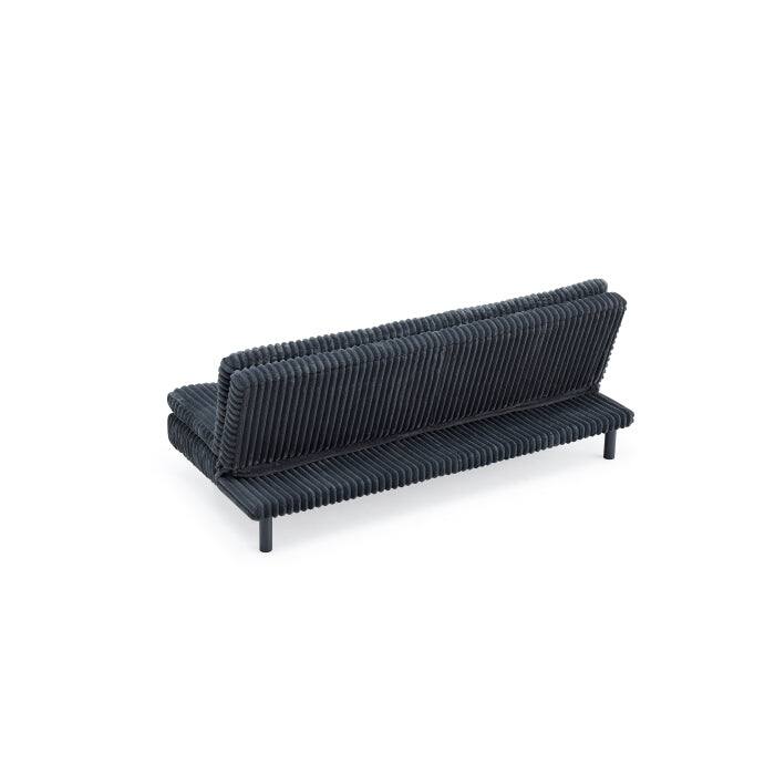 Modern Corduroy Futon Sofa Bed with Plush Tufted Pillow Top, Convertible Living Room Sofa Bed