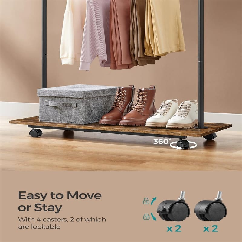 Clothes Rack with Wheels Clothing Rack