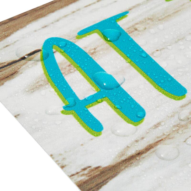 2 Pack Funny Outdoor Pool Signs and Decor, Summer Party Supplies (12 x 8 in)