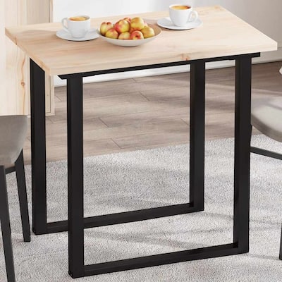 vidaXL Table Top Natural Solid pine wood Medium Rectangular Rustic - 19.7 x 31.5 x 1.0 in