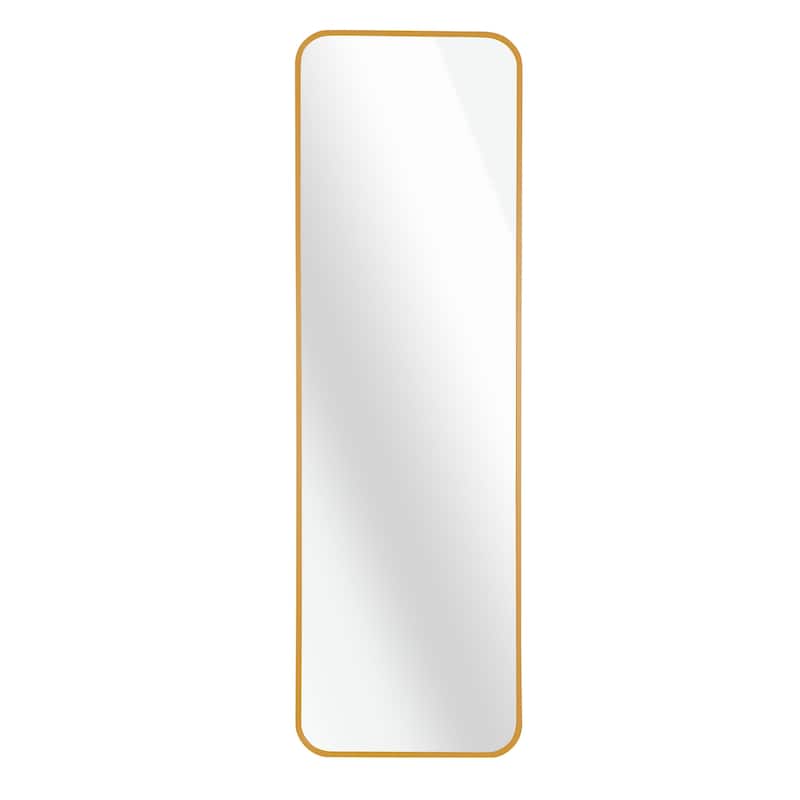 47"x14" Rectangular Mirror with Aluminum Frame for Bathroom