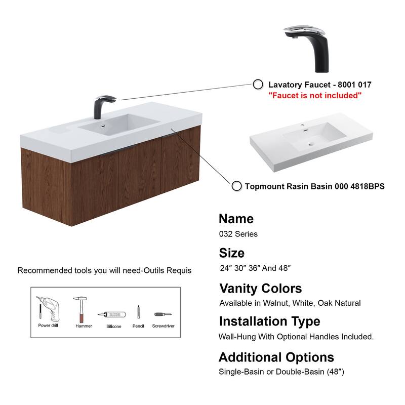 Dillon 48" Single Vanity Set