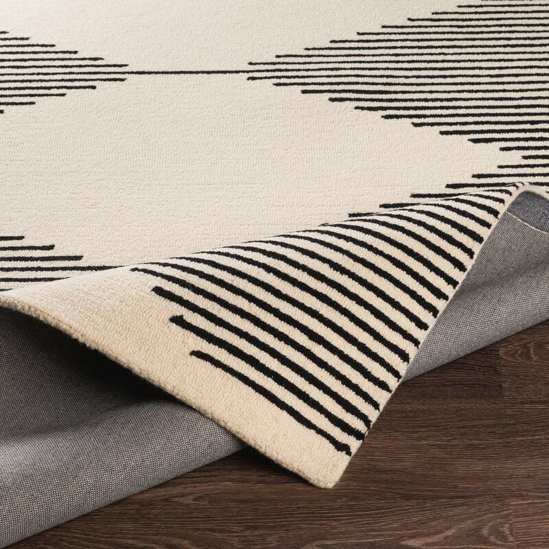 Livabliss Zepp Modern Wool Handmade Area Rug