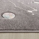 preview thumbnail 7 of 8, Space Rug for Kids Colorful Galaxy with Planets and Stars in Grey