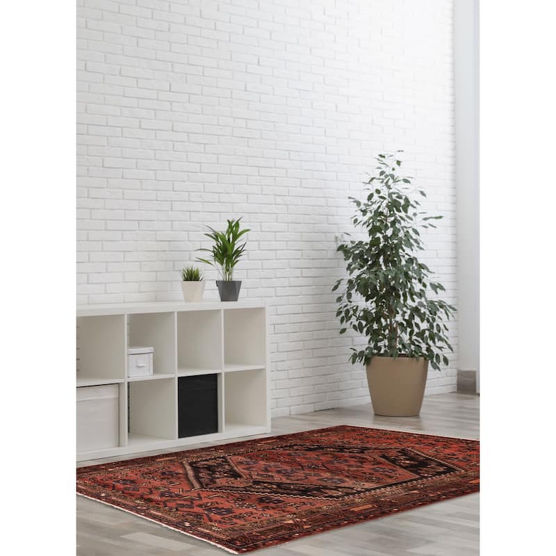 ECARPETGALLERY Hand-knotted Andelz Copper Wool Rug - 4'2 x 6'10