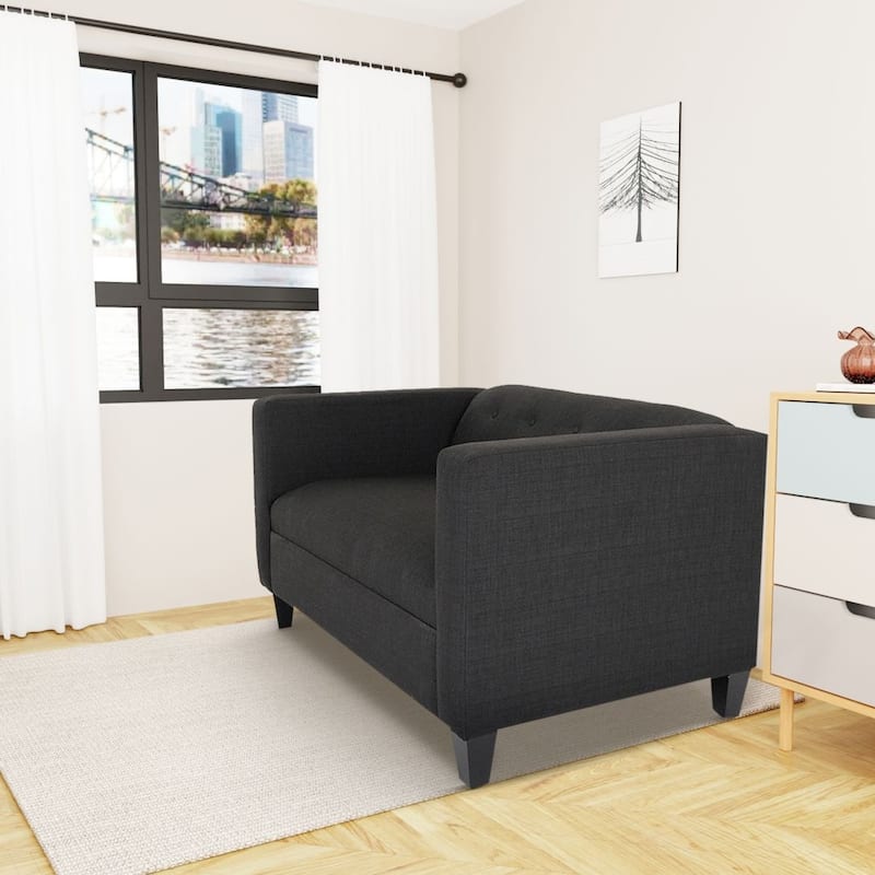 Coast to Coast Sofas Contemporary Loveseat Sofa Polyester Nylon Solid Wood Frame Upholstered