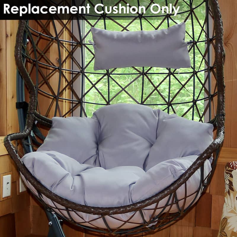 Replacement Seat and Headrest Cushion for Danielle Egg Chair - Gray