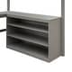preview thumbnail 16 of 55, Full Size Wooden Loft Bed with Desk and Shelves, Space-Saving Design