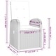 preview thumbnail 8 of 22, vidaXL 7/9/11 Piece Patio Dining Set with Cushions Gray Poly Rattan - 22.4" x 27.2" x 41.7"