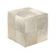 preview thumbnail 2 of 47, Glam Leather Stool 16 x 16 x 16