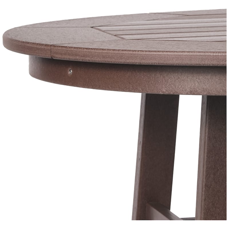 Polytrends Laguna Hdpe All Weather Outdoor Patio 35" Round Counter Table