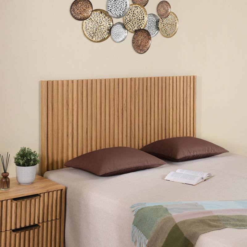 SAFAVIEH Home Telsi Mounted Headboard - Oak - Queen