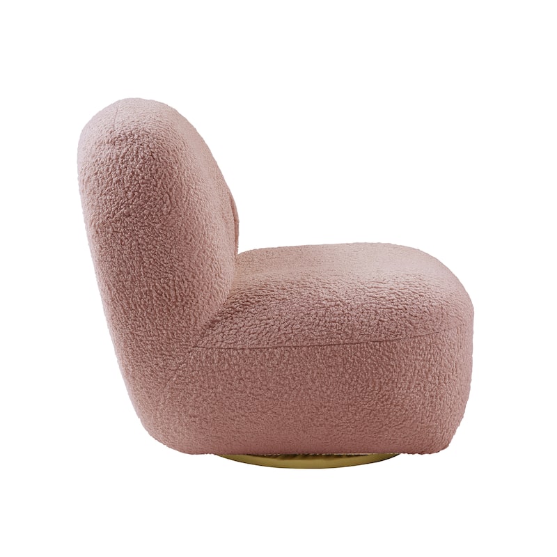Modern 32" Upholstered Armless Accent Chair with Large Seat for Living Room