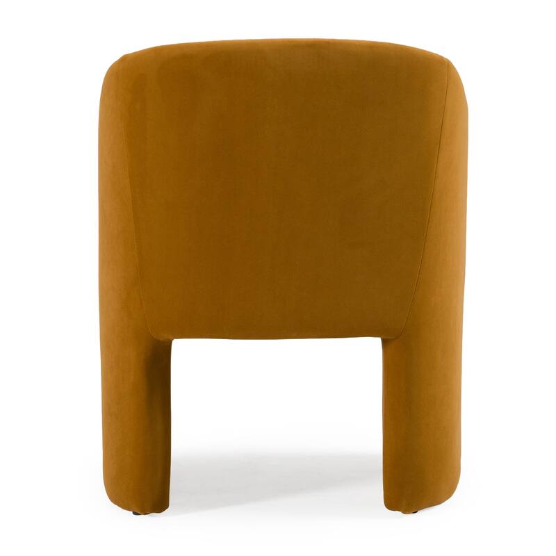 Modrest Danube Modern Burnt Orange Fabric Dining Chair