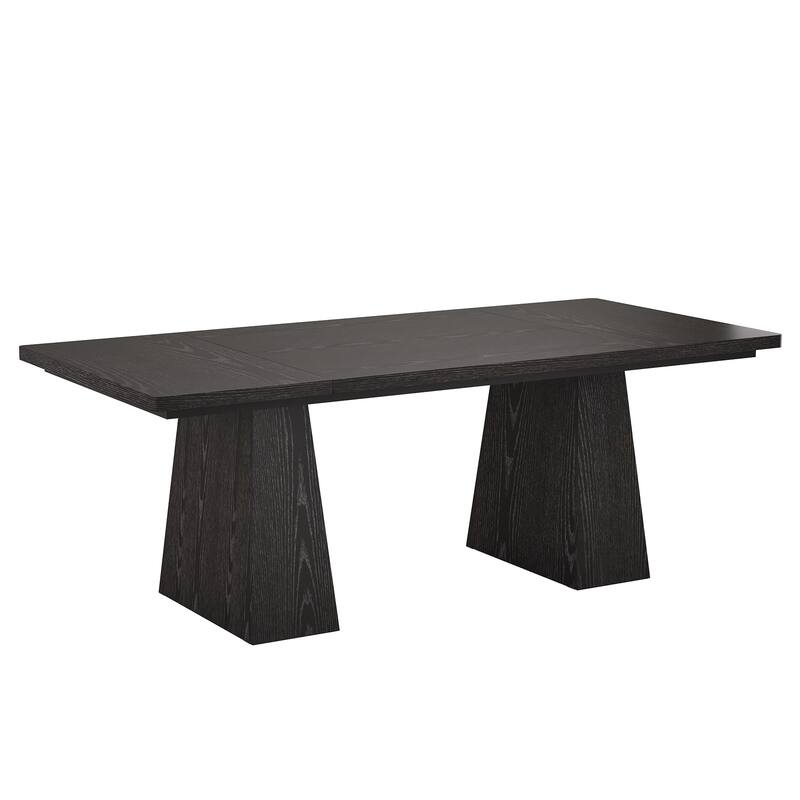 63-Inch Executive Desk, Large Office Computer Desk with Double Pedestal, Black