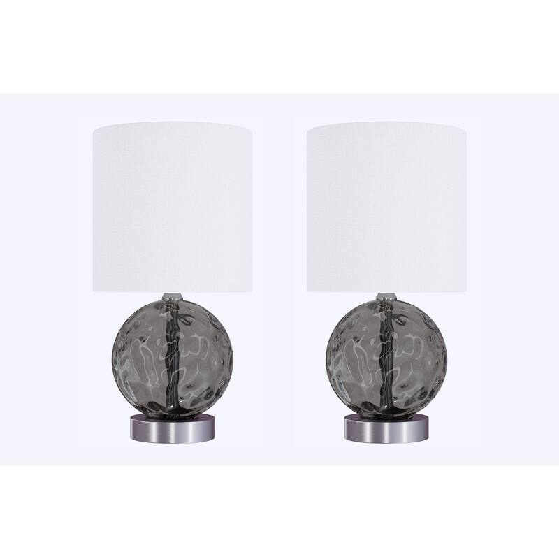 Globe 14.5" Glass Table Lamp (Set of 2)