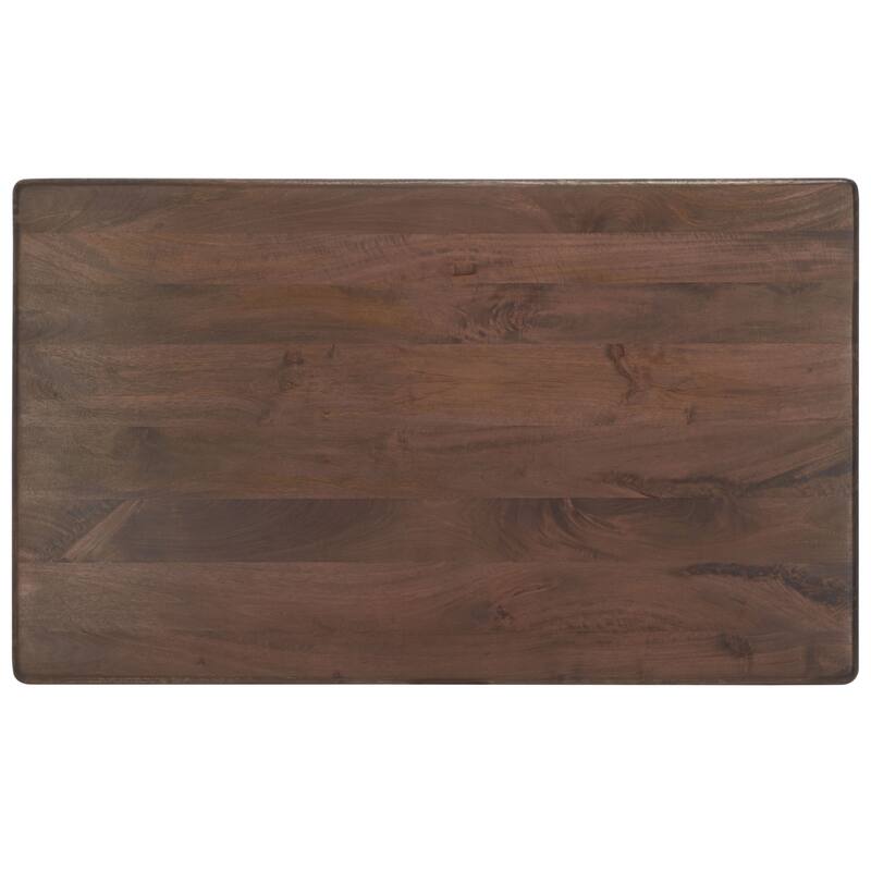 SAFAVIEH Couture Ajrie Walnut Wood Coffee Table - 44" W x 26" D x 16" H - 44Wx26Dx16H