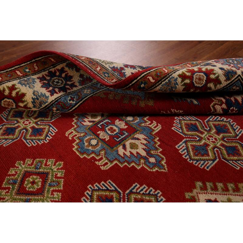 Oriental Orange Kazak Area Rug Hand-Knotted Bedroom Wool Carpet - 3'11" x 6'0"