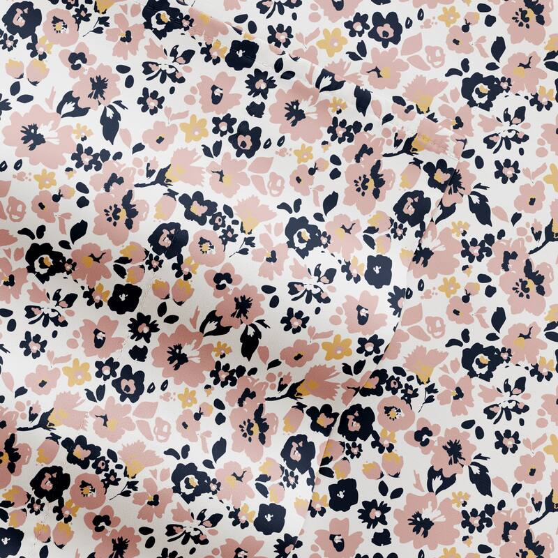 Delicate Blossoms Patterned Ultra-Soft Bed Sheet Sets